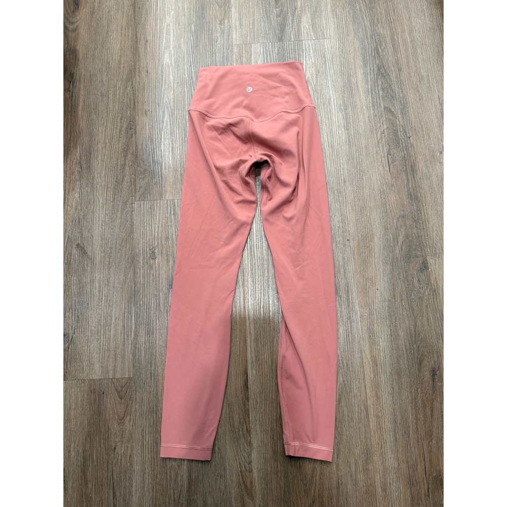 Lululemon Align High Rise Pant 25 Rose Pink Yoga Leggings Size 2 butter soft